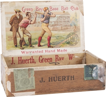 1890s Green Bay Base Ball Club Cigar Box